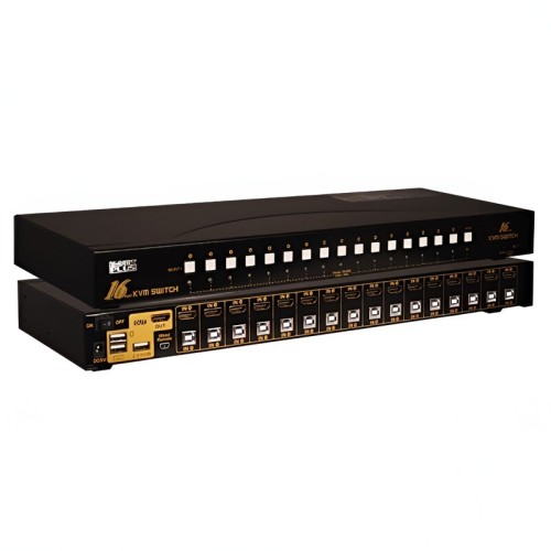 سوییچ KVM اتوماتیک شانزده پورت کی نت پلاس KP-H6216
