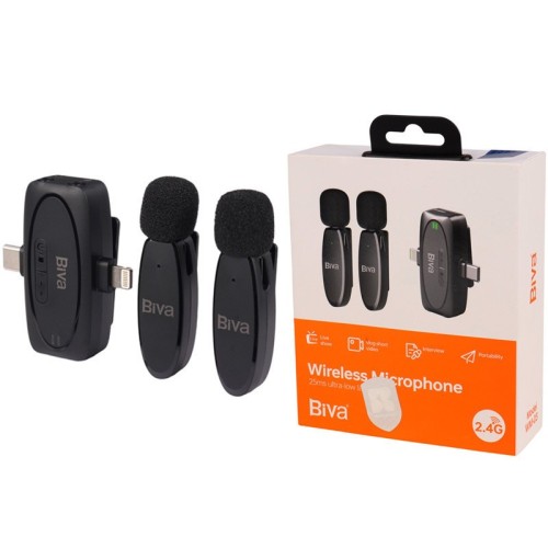 میکروفون یقه ای بی سیم Biva WM-03